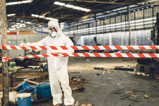 Professional Biohazard technician working in Lincoln, AR
